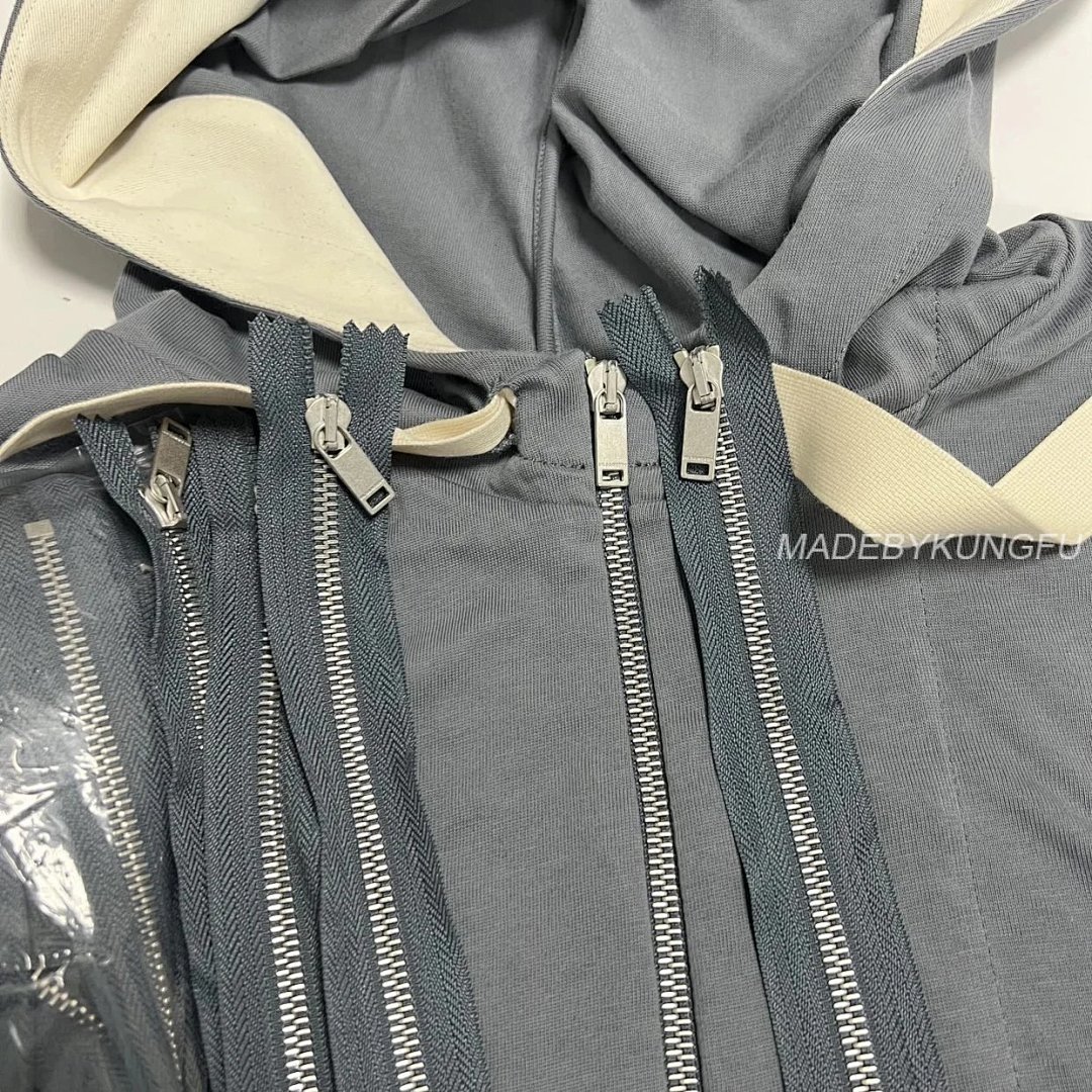 【A+ Item ID 8028 Jil-S@Nder- Gilsanda -2024Ss- Half-Zip Web Hoodie -Oversize Version - Image 5