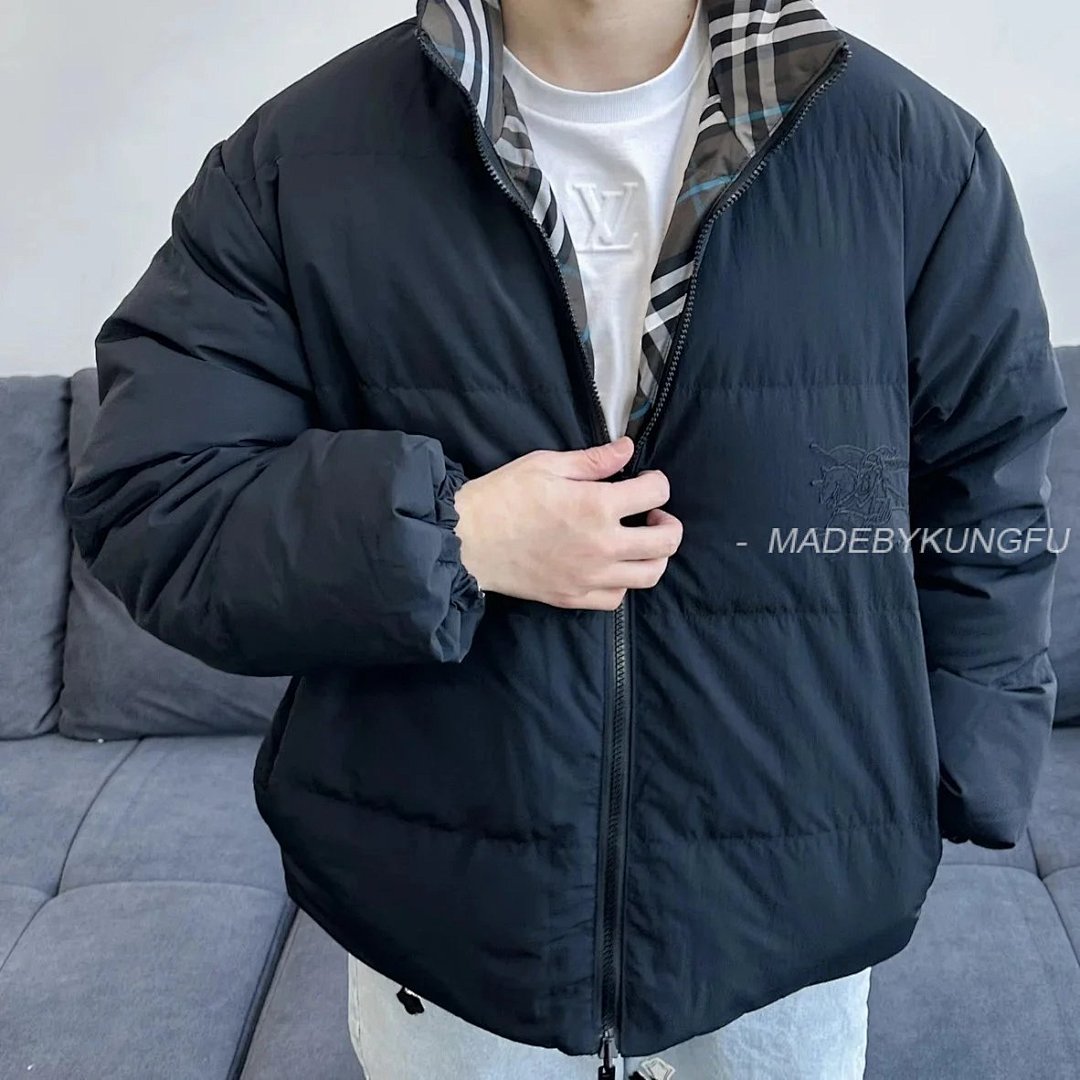 【A+ Item ID 8107 Burberr%-BBR-2024Ss- Twill Series (Reversible Down Jacket Double-Si)