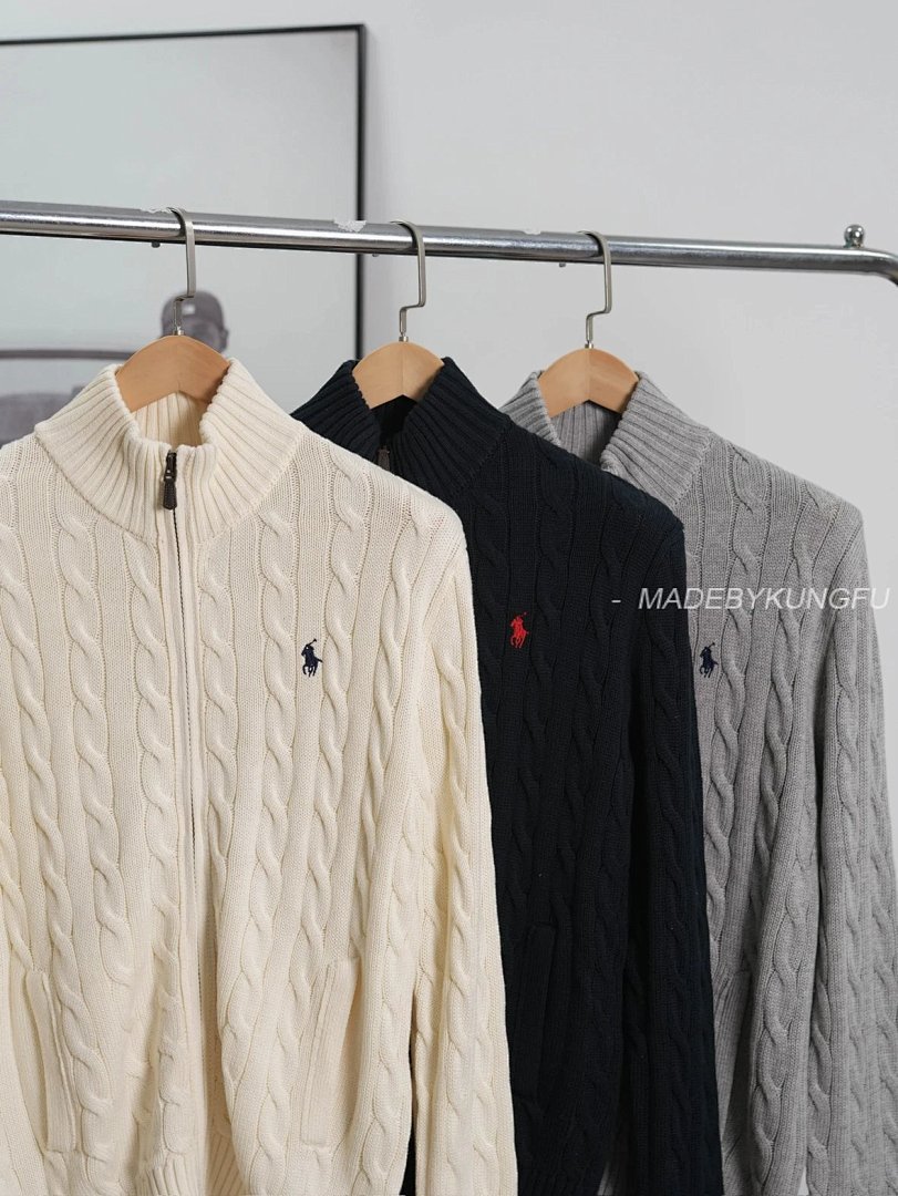【A+ Item ID 8267 Ralph Zipper Coat _Fixed Weaving Twisted Flower_ SS23 Solid Color Zipp - Image 12