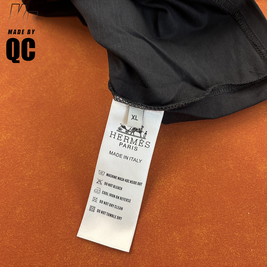 Other Herms Leather Label Embroidered Tee - Image 32