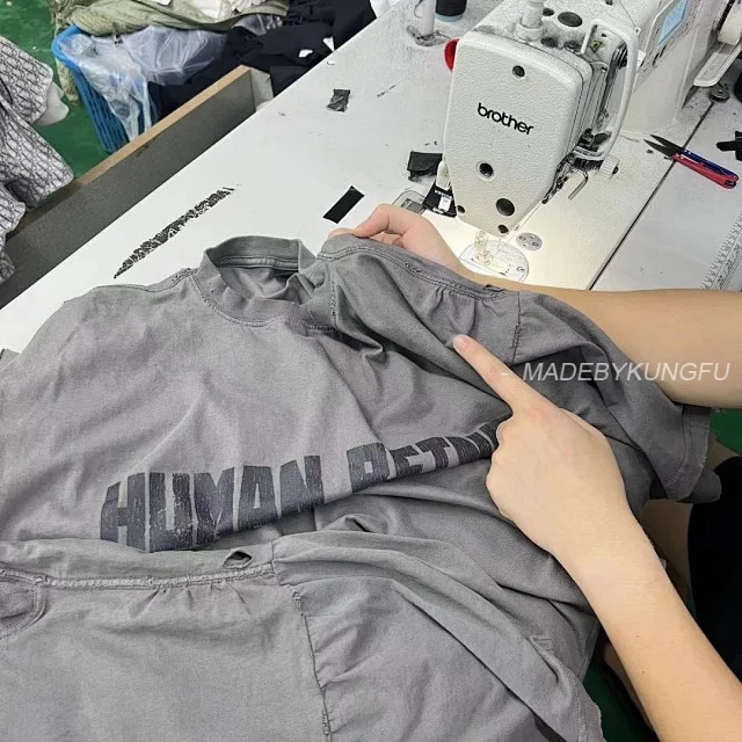 【A+ Item ID 9002 BLCG Letter Printed Round Neck Short Sleeved Shirt - Image 9