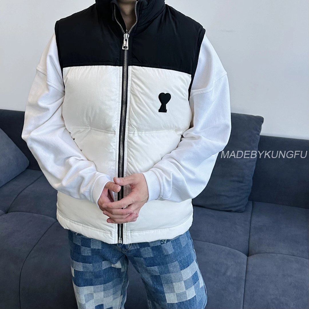 【A+ Item ID 8101 AM1PARIS-Am1 Down Vest (Heart Relief Chest Badge Available In) - Image 18