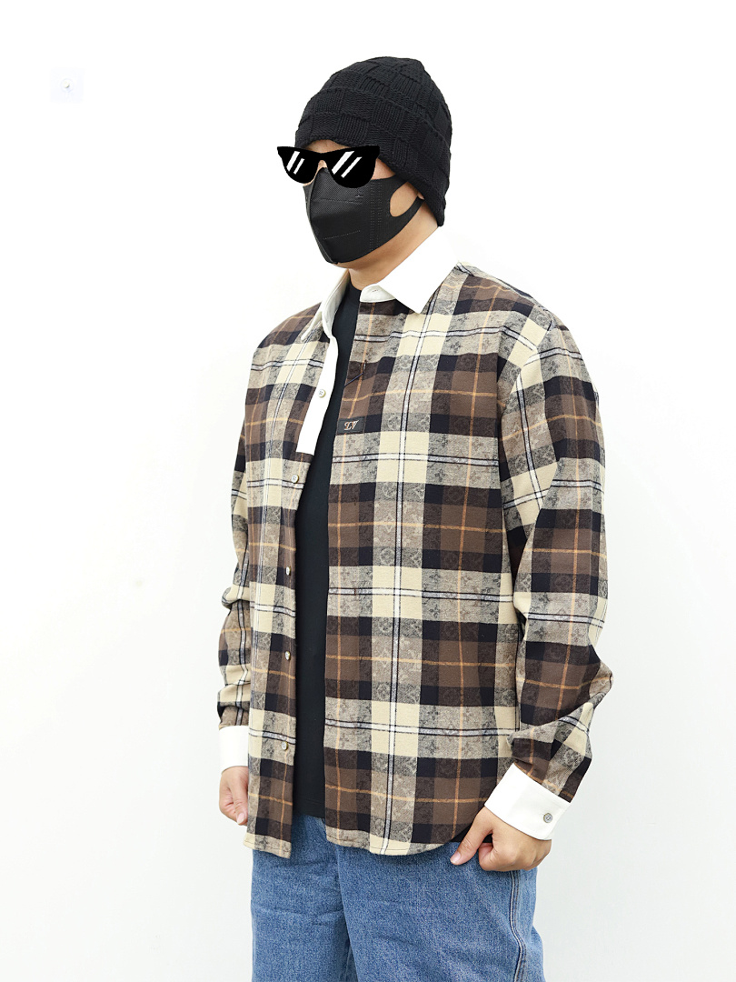 Christian Louboutin 1V Checkered Printed Polo Shirt - Image 8