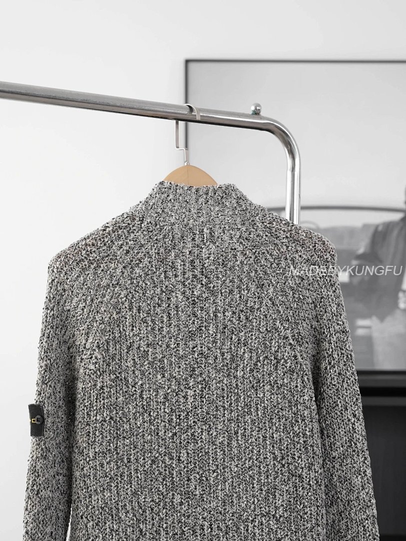 【A+ Item ID 8063 Stone-1Sland (Island _Custom Woven Seven Types Of Yarn_ Zipper Roun) - Image 5