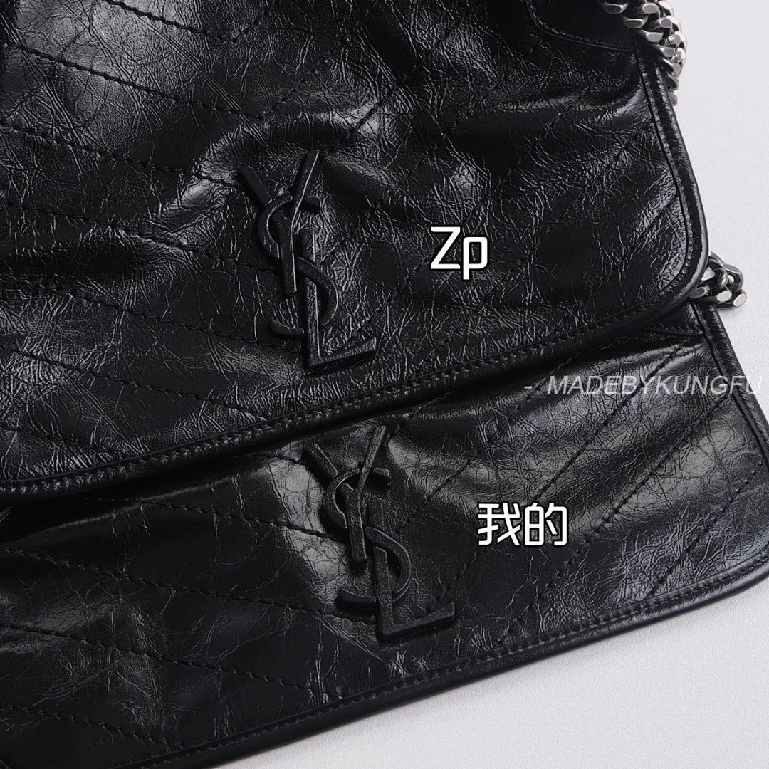 【A+ Item ID 8515 Yevs-SL-YS1- Classic -NIKI- Flip Chain Bag (Silver Black Label) - Image 35