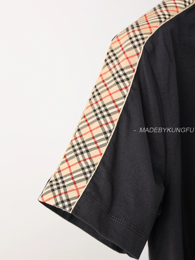【A+ Item ID 8297 Burberr-BBR-2024Ss- Shoulder Check Web Short Sleeves (W) - Image 9