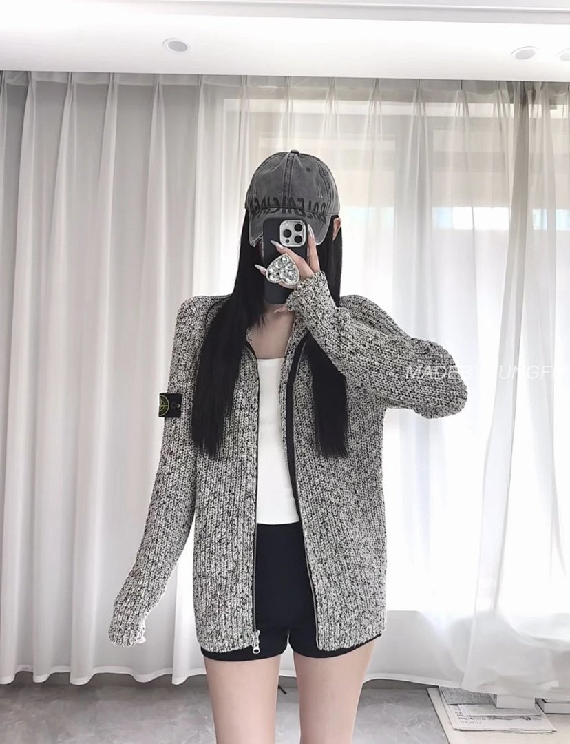 【A+ Item ID 8063 Stone-1Sland (Island _Custom Woven Seven Types Of Yarn_ Zipper Roun) - Image 26
