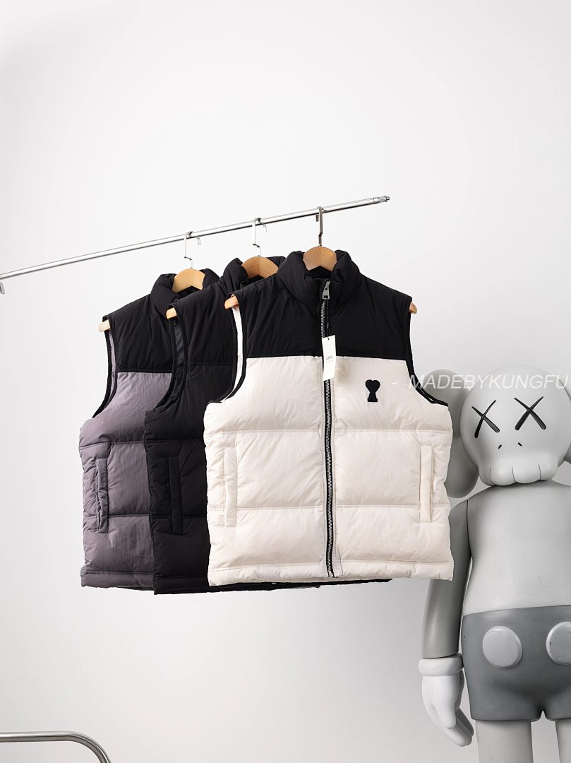 【A+ Item ID 8101 AM1PARIS-Am1 Down Vest (Heart Relief Chest Badge Available In) - Image 10