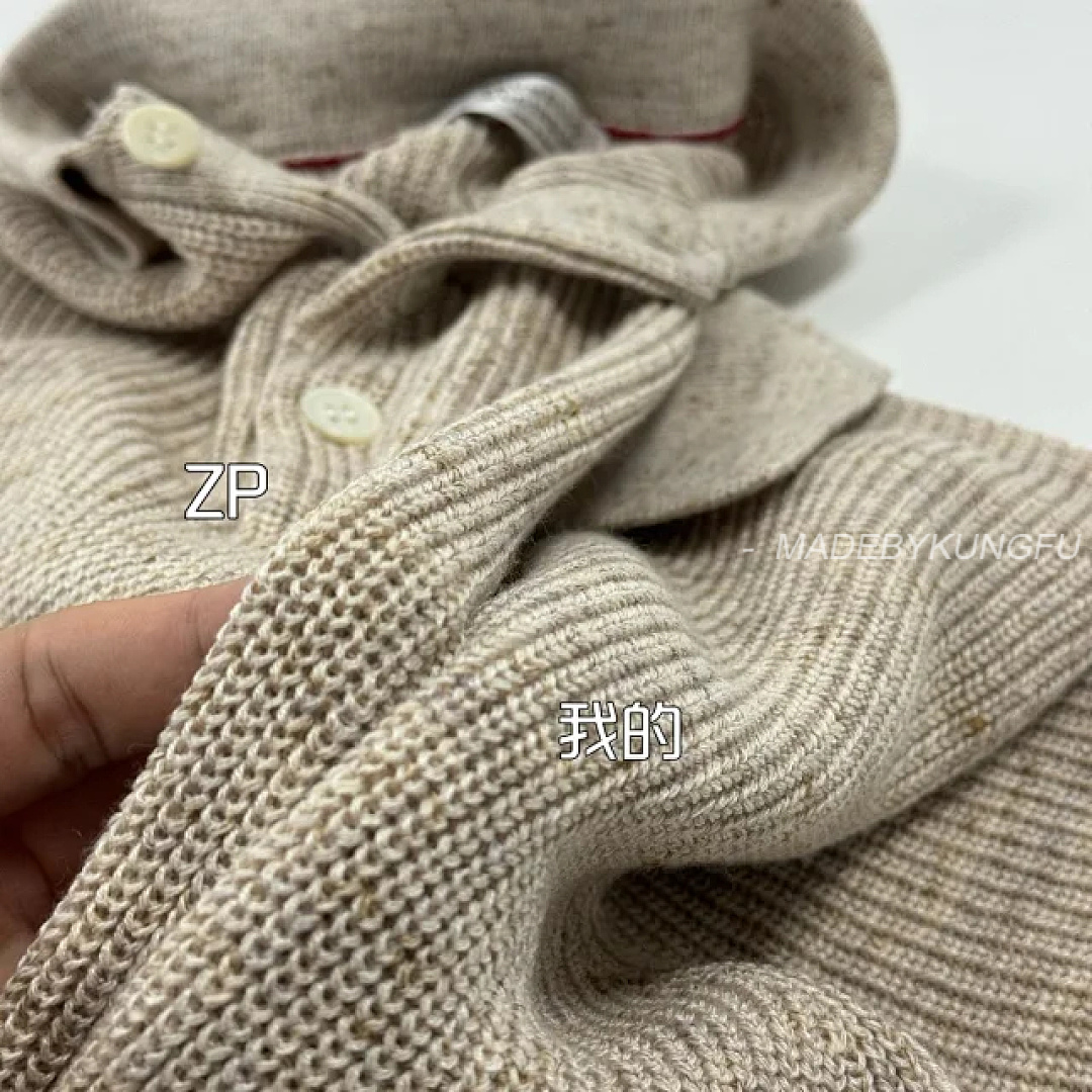 【A+ Item ID 9076 BC Natural Beimu Button Ribbed Knitted Collar Cotton Top Polo Shirt - Image 36