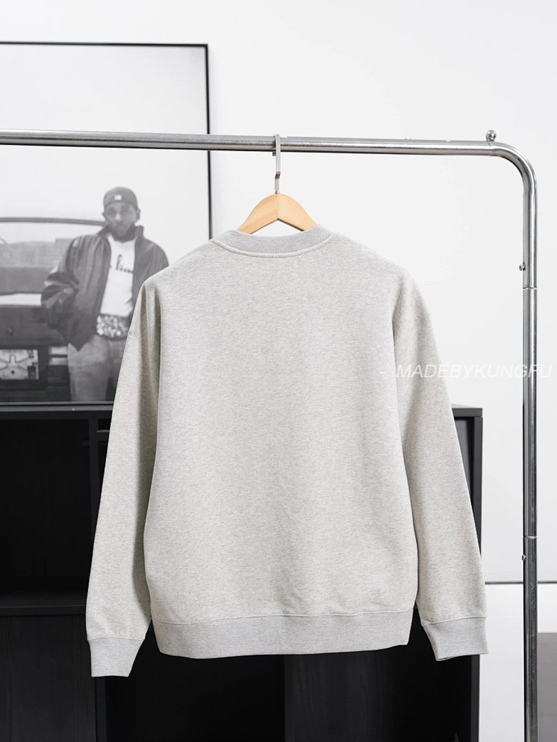 【A+ Item ID 8081 JILSANDER-Logo Printed Sweatshirt (Ribbed Crew Neck Loose Long Sleeve) - Image 4
