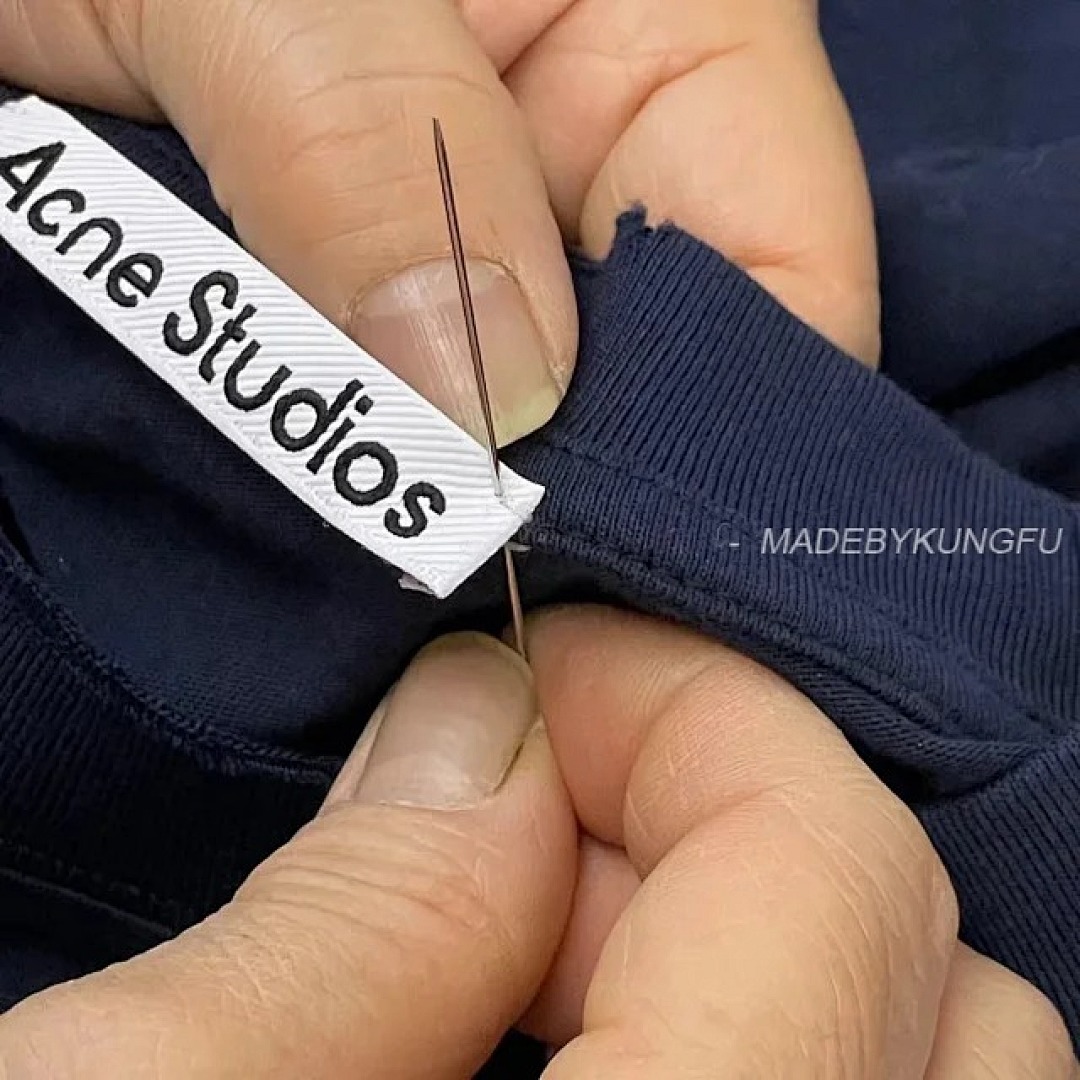 【A+ Item ID 9011 Acne FW25 Logo Printed Distressed Short Sleeved Shirt - Image 17