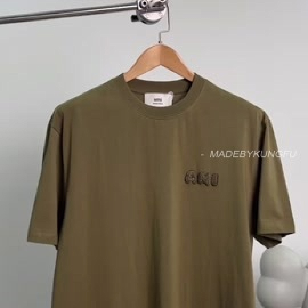 【A+ Item ID 9005 Ami Crochet Letter Round Neck Short Sleeve Night Osmanthus (Green) - Image 16