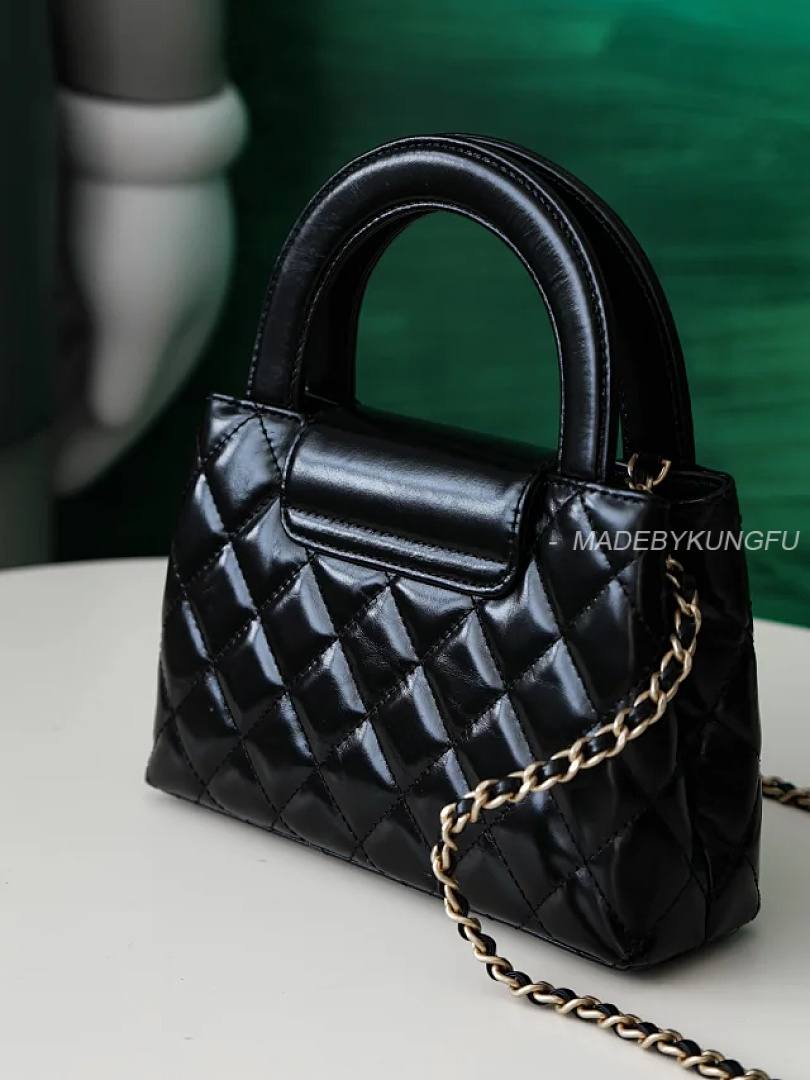 【A+ Item ID 9057 CHANE1 Kelly Diamond Patterned Cowhide Chain Carrying Shoulder Bag - Image 25