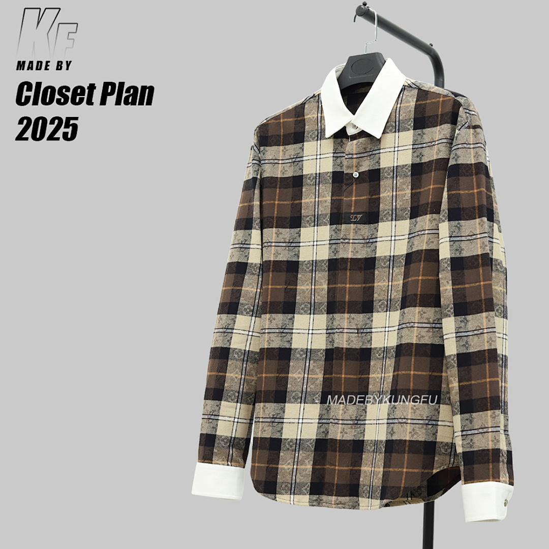 Christian Louboutin 1V Checkered Printed Polo Shirt - Image 20