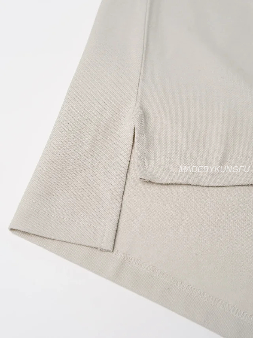 【A+ Item ID 9045 PRA Breathable Vermilion Logo Embroidered Button Slim Fit Short Sleeved Polo Shirt - Image 17