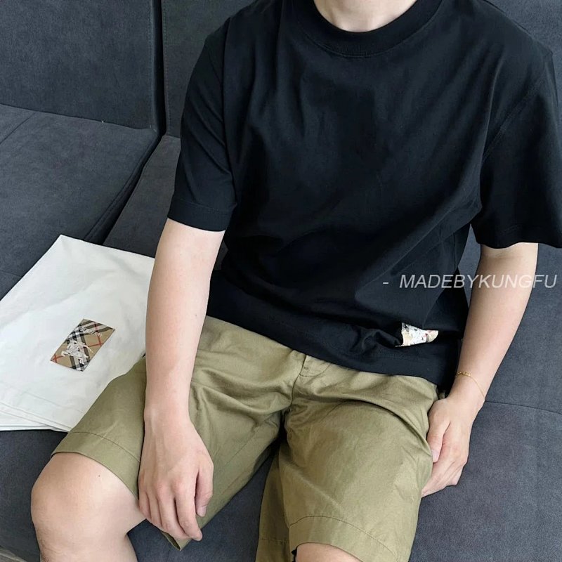 【A+ 【A+ Item ID 8296 Burberr- Burberry -2024Ss- Short Sleeves With War Horse Logo Embroider, photo 1