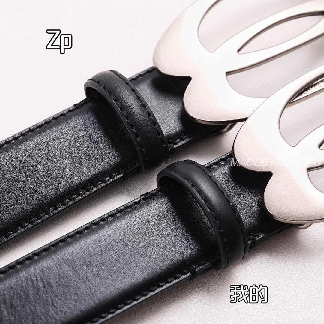 【A+ Item ID 8394 Balenc1Aga (Paris-2024FW Double Ring Silver Buckle Belt Imported) - Image 18