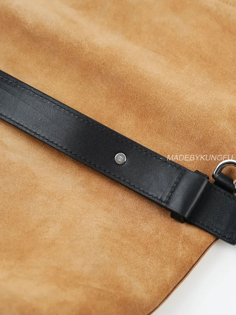 【A+ Item ID 9088 LOE Bob Special Structure Hand-Held Hollowshoulder Bag Imported Thick Suede Folda - Image 31