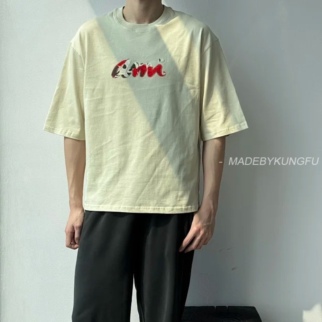 【A+ 【A+ Item ID 9025 Ami SS Breathable Loose Short Sleeve Round Neck T-Shirt For Men And Women, photo 1
