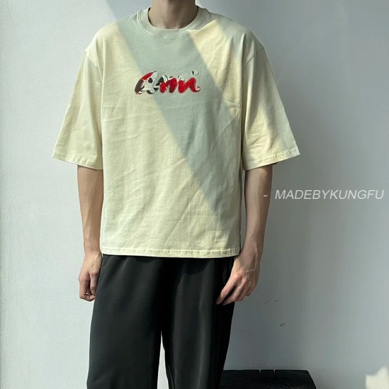 【A+ 【A+ Item ID 9025 Ami SS Breathable Loose Short Sleeve Round Neck T-Shirt For Men And Women, photo 1