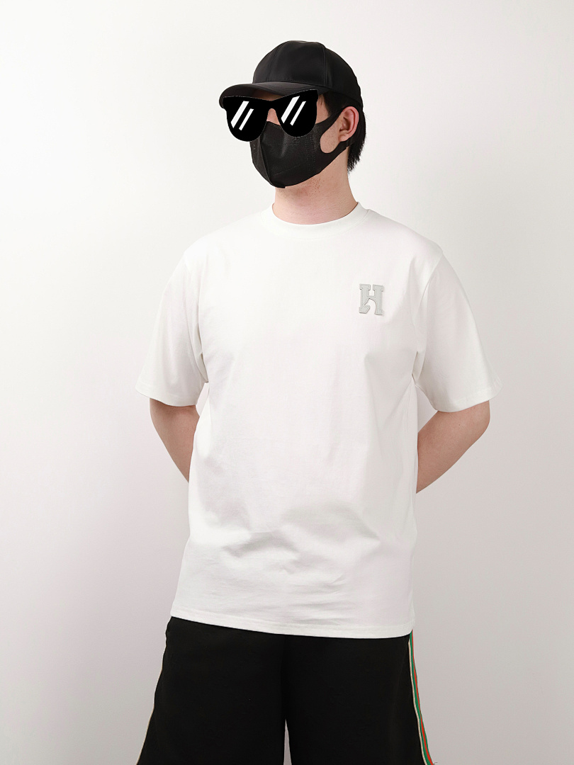 Other Herms Leather Label Embroidered Tee - Image 7