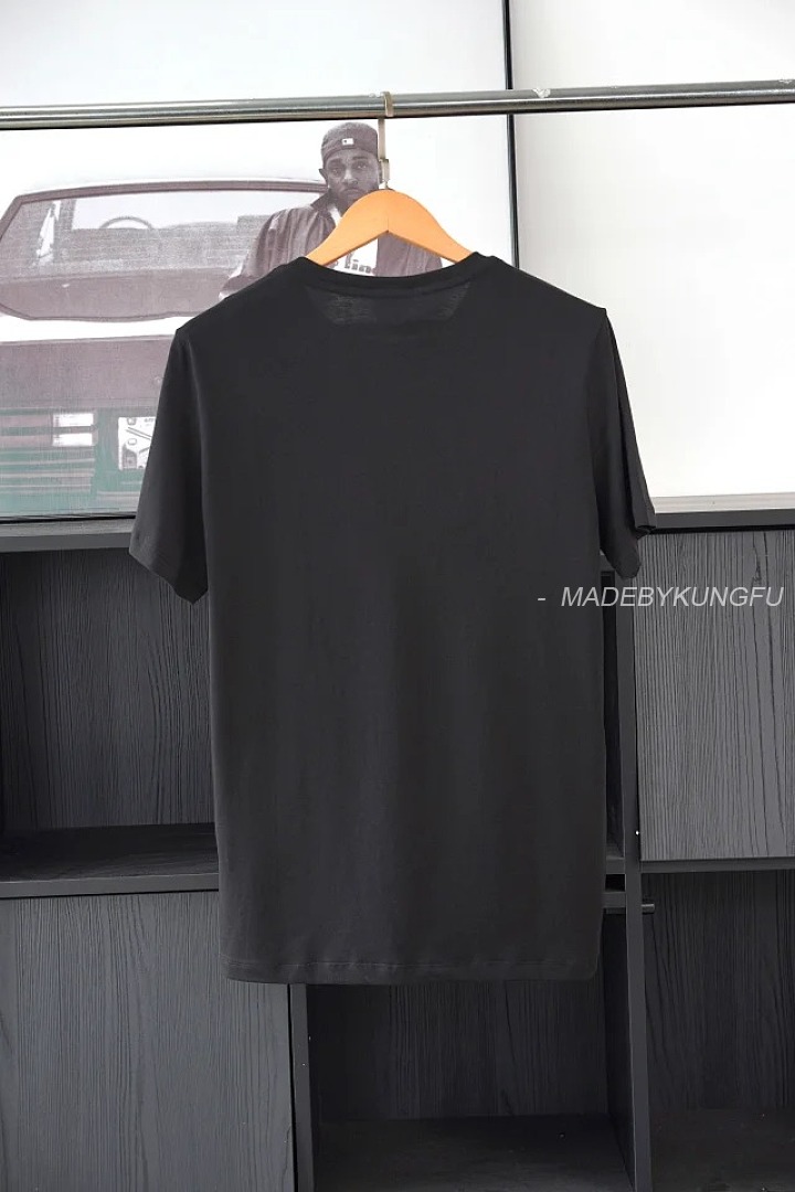 【A+ Item ID 9039 Mon Basic Black And White Gray Short Sleeved Custom Logo Solid Color Round Neck Sh - Image 35