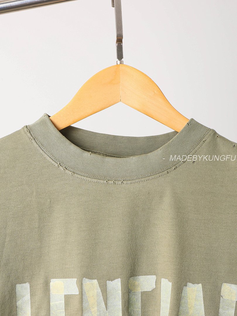 【A+ Item ID 8278 Balenc1Aga (Paris-2023S Pattern Paper Series Short Sleeves Retro) - Image 9