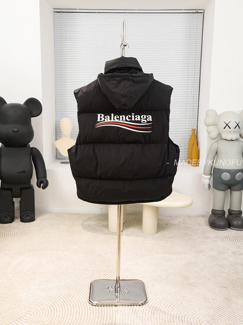【A+ Item ID 8103 Balenci@Ga- Paris (Cola Wave Series Down Cotton Jacket Vest Dow) - Image 19