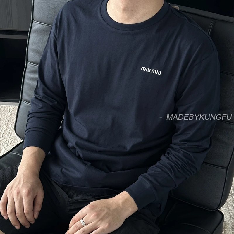 【A+ Item ID 8188 MIU-MIU Miu (Long Sleeves -26 Combed Cotton Plain Weave Ribbing), photo 1