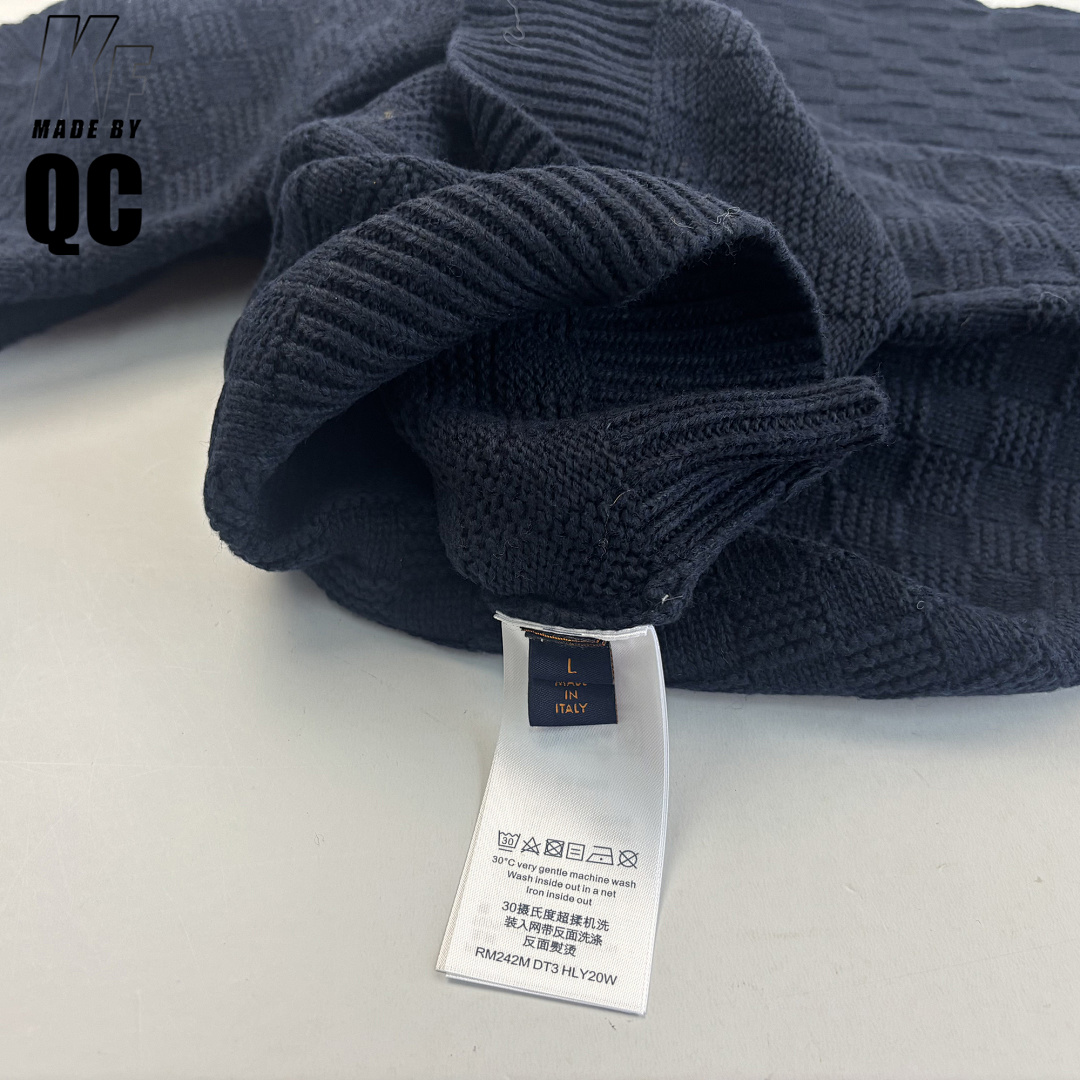 Louis Vuitton 1V Wool Bend Checkerboard 1/4 Zip Sweater - Image 25