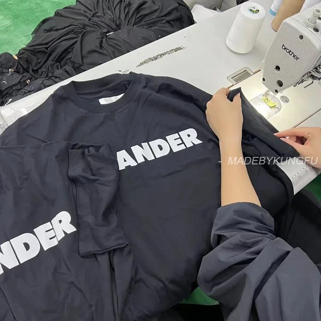 【A+ Item ID 9029 JIL SANDER Flat Bottom Round Neck Short Sleeve T-Shirt Loose Fit - Image 23