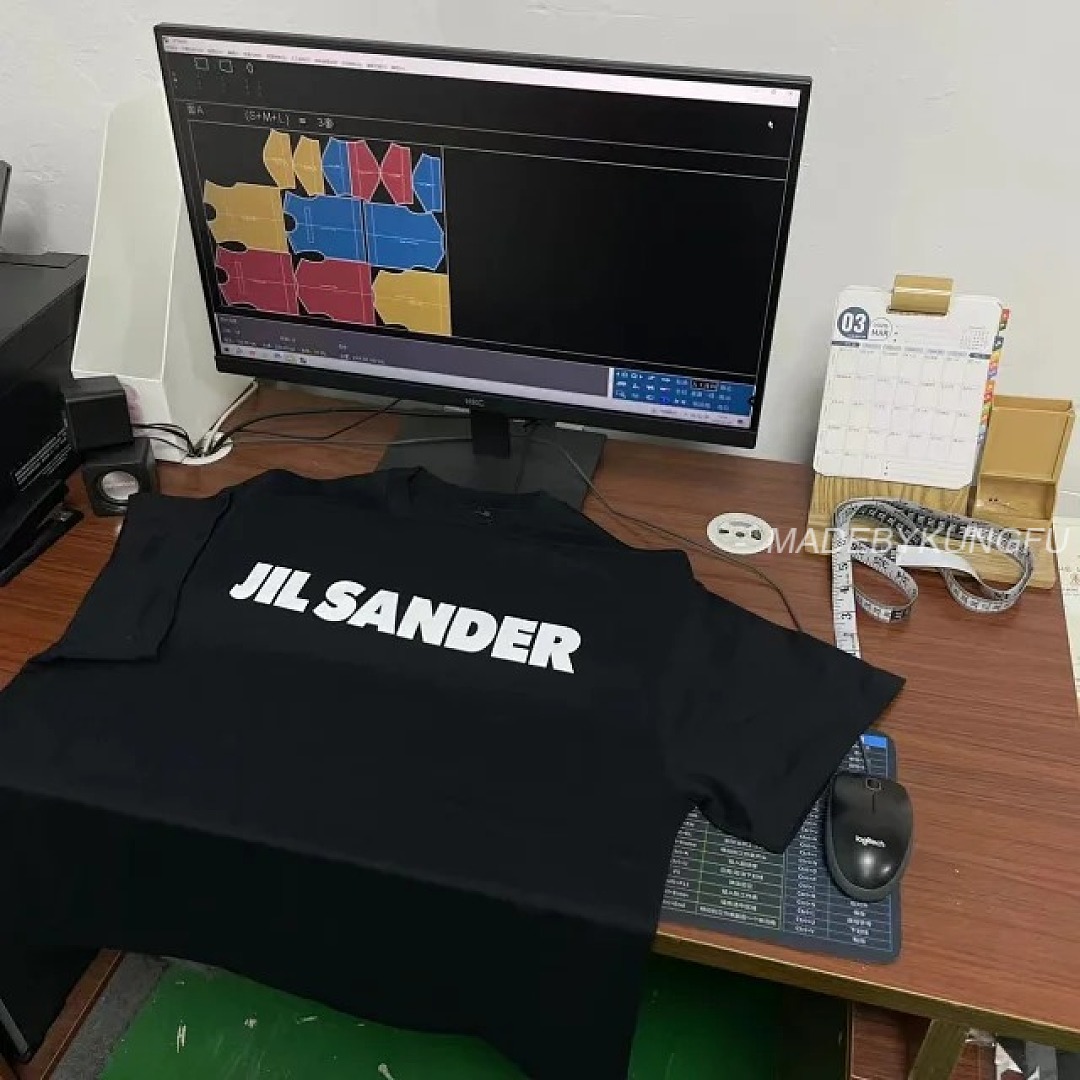 【A+ Item ID 9029 JIL SANDER Flat Bottom Round Neck Short Sleeve T-Shirt Loose Fit - Image 21