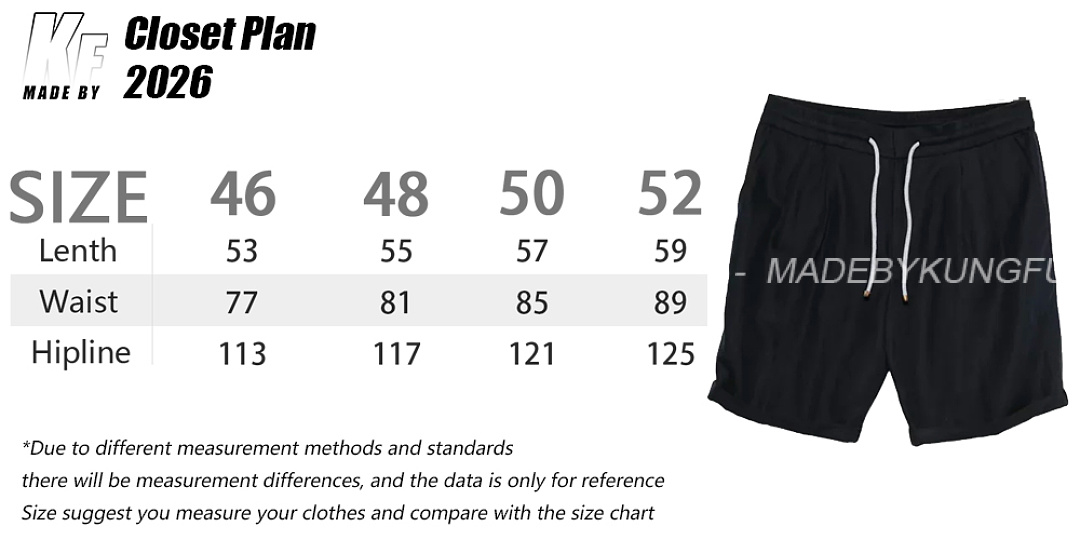 【A+ Item ID 9079 BC Natural Linen Rolled Edge Shorts With Double Pleat Design, Drawstring, Elastic - Image 2