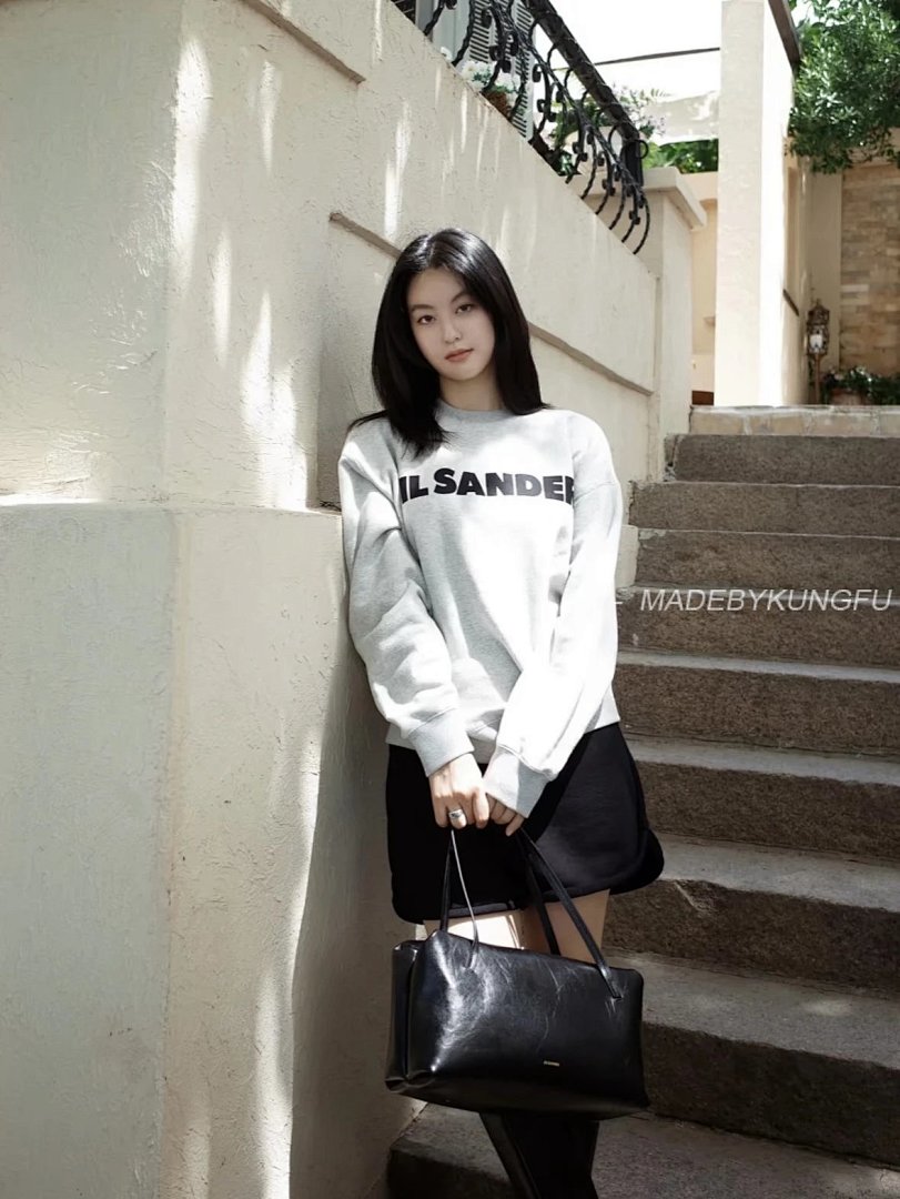 【A+ Item ID 8081 JILSANDER-Logo Printed Sweatshirt (Ribbed Crew Neck Loose Long Sleeve) - Image 27