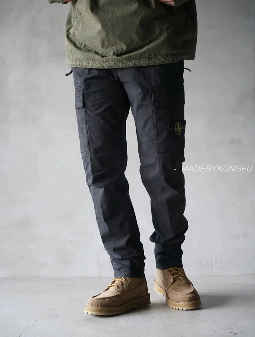 【A+ Item ID 8358 Stone1Sland- Island -“10-10 Cotton Denim ” Double Side Pocket Cargo St - Image 30