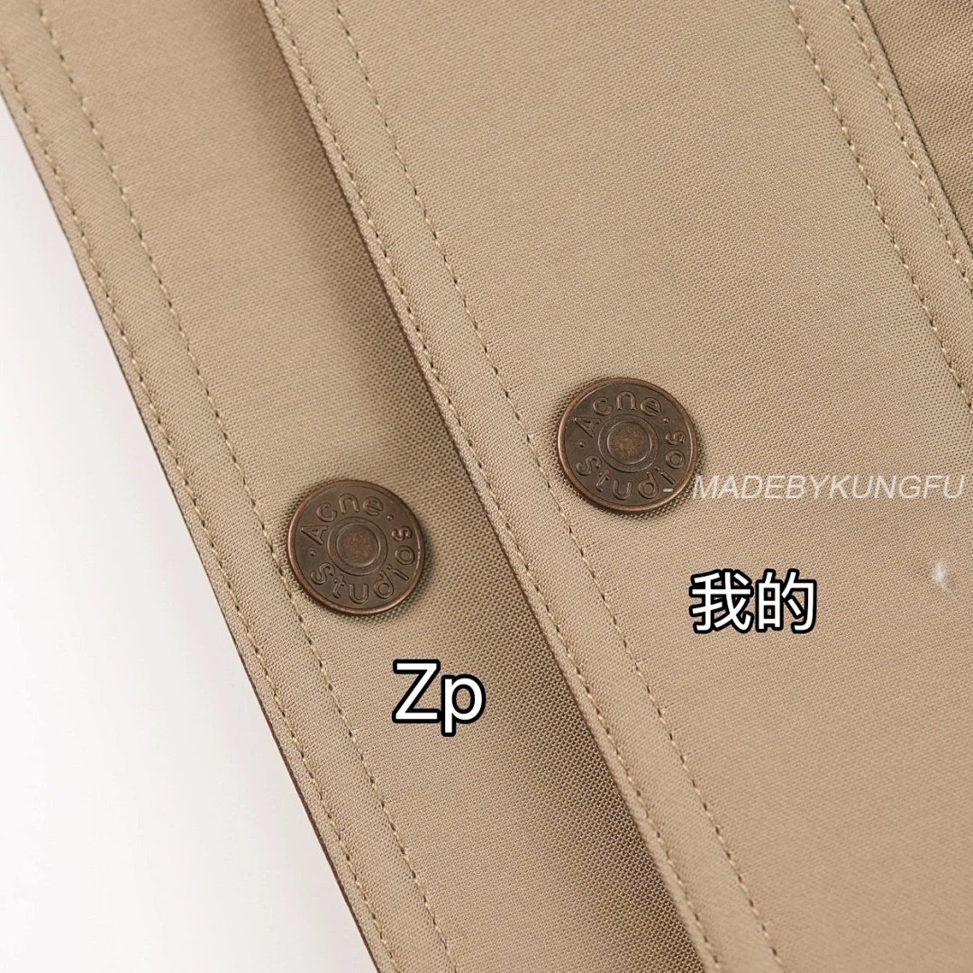 【A+ Item ID 8008 Acne-“ Leather Collar ”SS25 Solid Color Pocket Zipper Snap Button Jack - Image 22