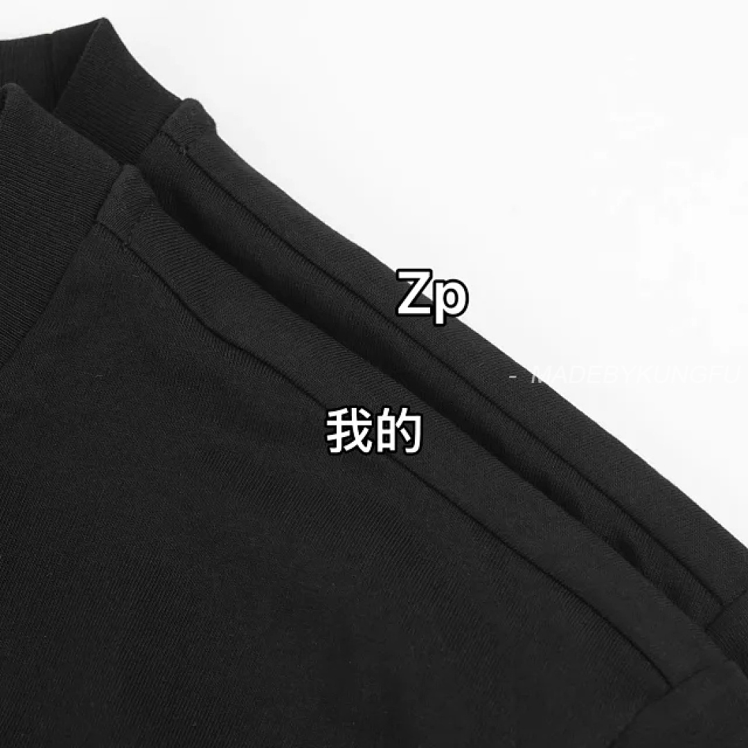 【A+ Item ID 9048 Mon Customized Logo Imported Hot Stamping Material Cotton Jensen Knitted Roun - Image 42