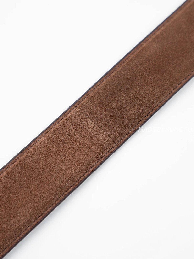 【A+ Item ID 8400 PRD _High Definition Triangle_ Logo Enamel Belt (_Imported Suede_ Bro) - Image 9