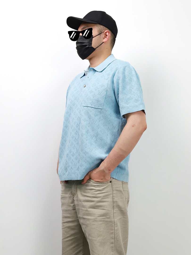 Other 1V Hollow-Out Pocket Knitted Polo - Image 8