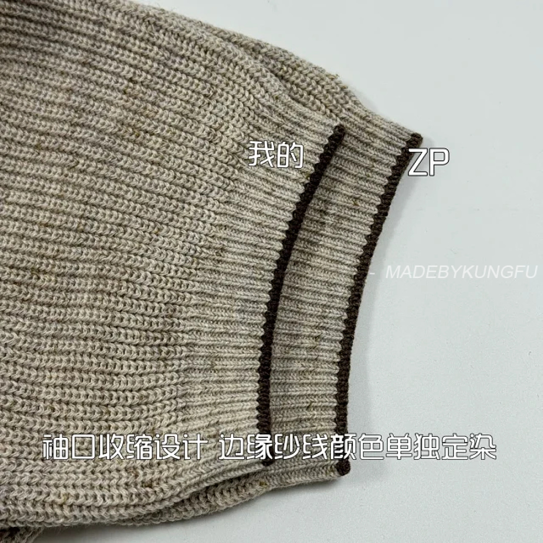 【A+ Item ID 9076 BC Natural Beimu Button Ribbed Knitted Collar Cotton Top Polo Shirt - Image 33