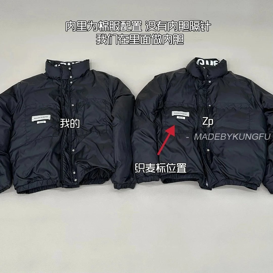 【A+ Item ID 8130 McQueen-2023FW (Stand Up Down Jacket Back Collar With Inked Letter) - Image 5