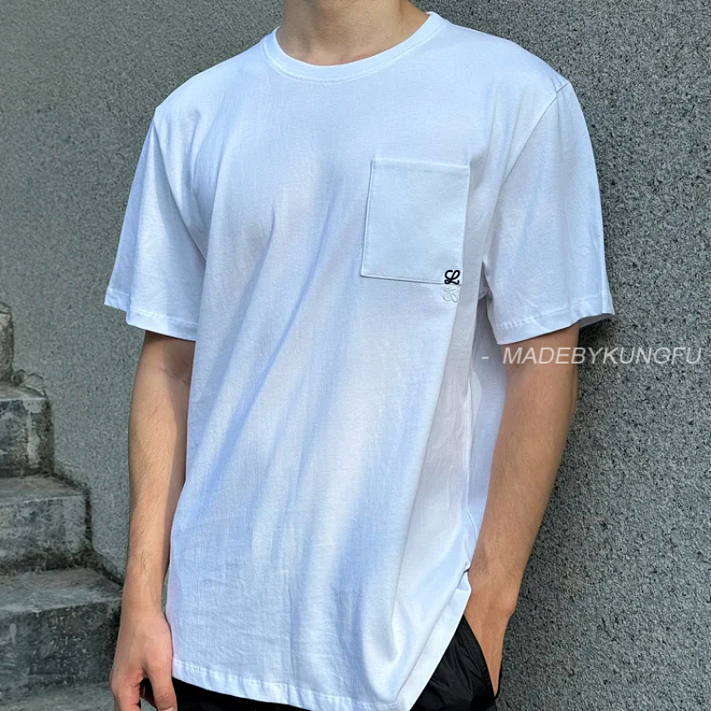 【A+ 【A+ Item ID 9086 LOE Two Color Fixed Dyeing Yarn Precollection Series Cotton Solid Short Slee, photo 1