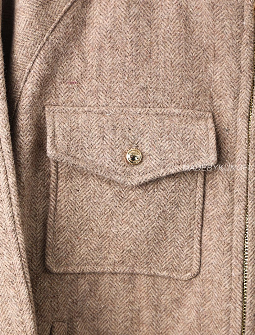 【A+ Item ID 8035 M1U-Miu-2024-Ss-Herringbone Wool Harrington Jacket (Stand Collar Work) - Image 26