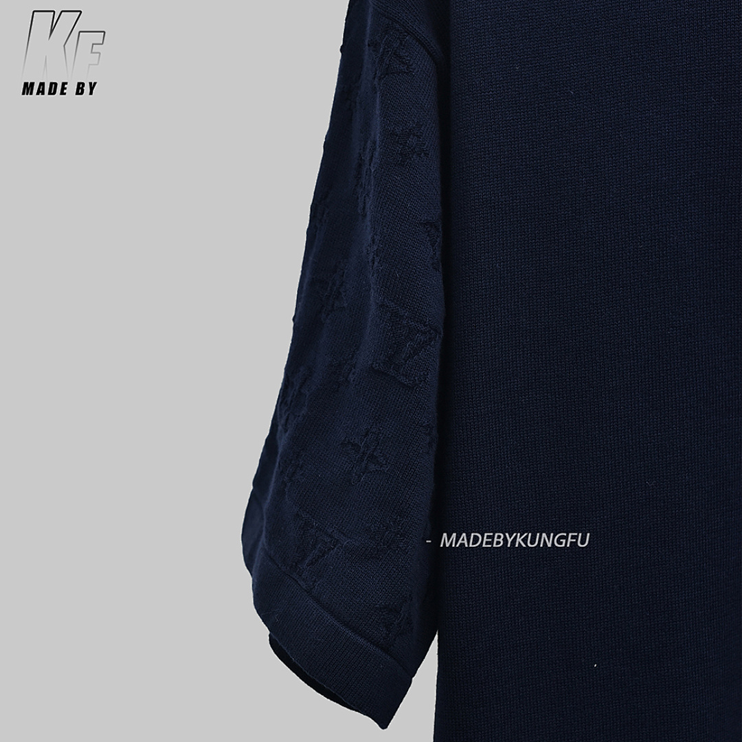 Other 1V Knit Sleeve Jacquard Tee - Image 12