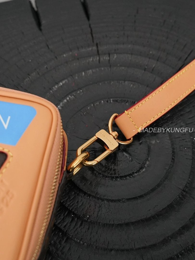 【A+ Item ID 8510 Tape Recorder Crossbody Bag “ Imported Cowhide ” Gold Piece Hardware - Image 12