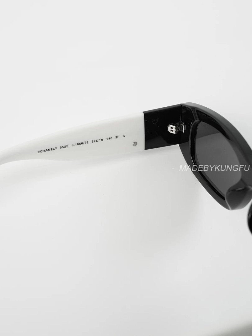 【A+ Item ID 8415 Xiaoxiang 5525 Glasses _Adjustable Degree_ Leg Logo Irregular Sunglass - Image 11