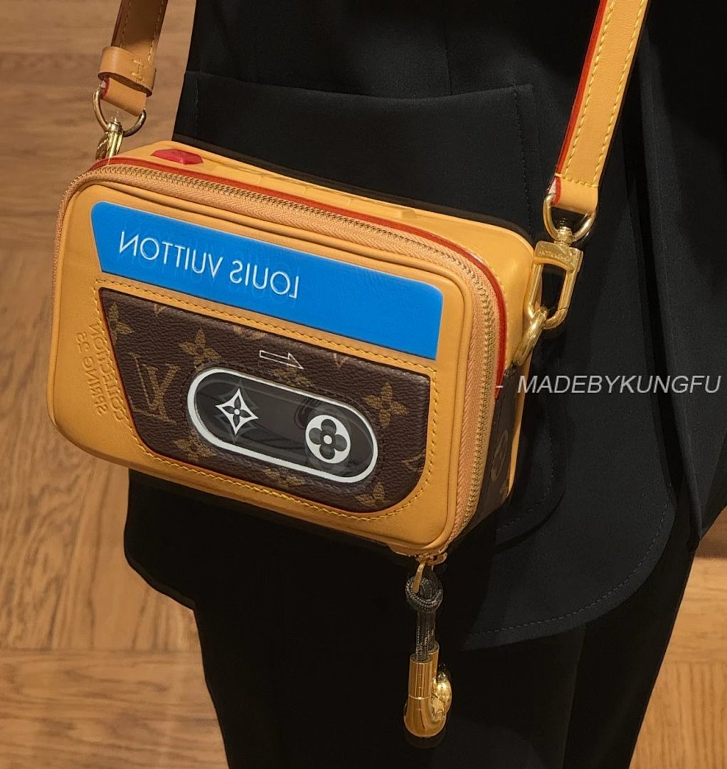 【A+ Item ID 8510 Tape Recorder Crossbody Bag “ Imported Cowhide ” Gold Piece Hardware - Image 33