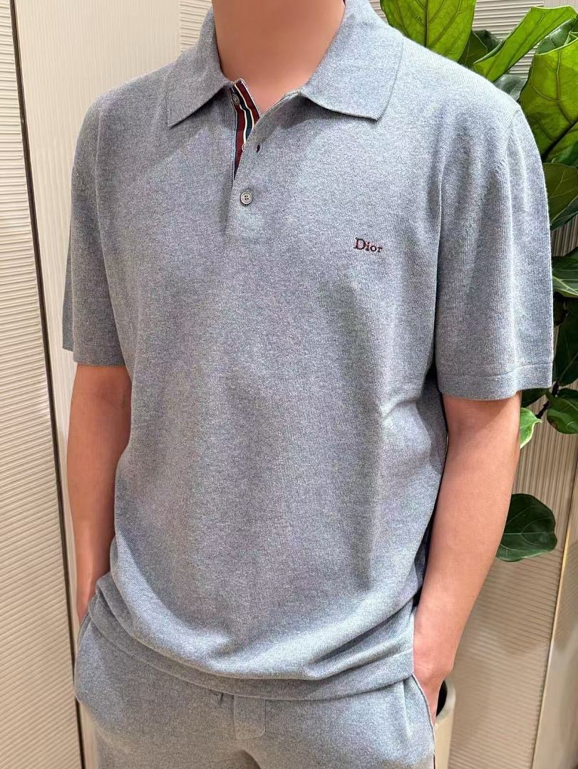Other Or Wool Blended Knitted Polo Shirt - Image 6