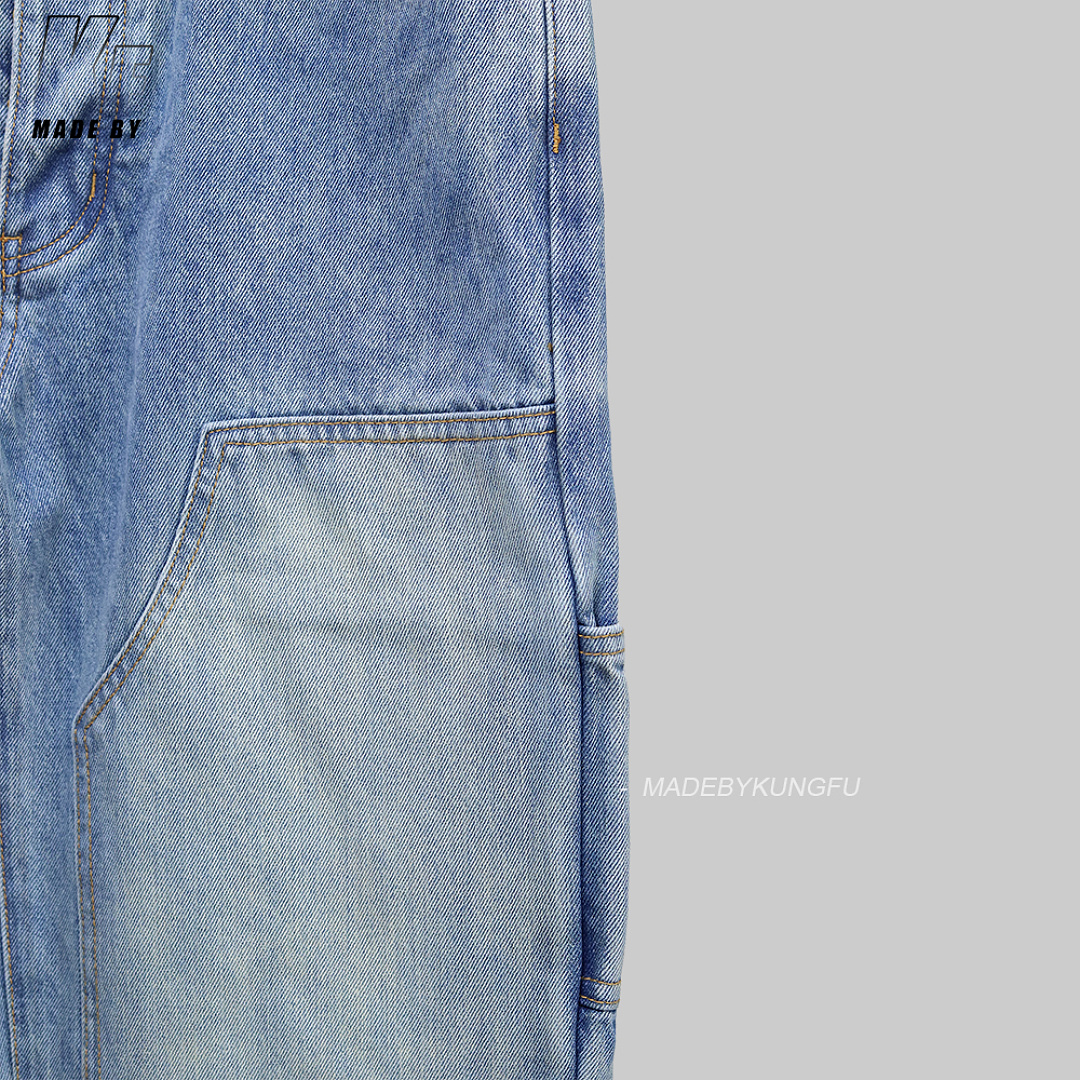 Christian Louboutin 1V Leather Label Pocket Embroidered Jeans - Image 17