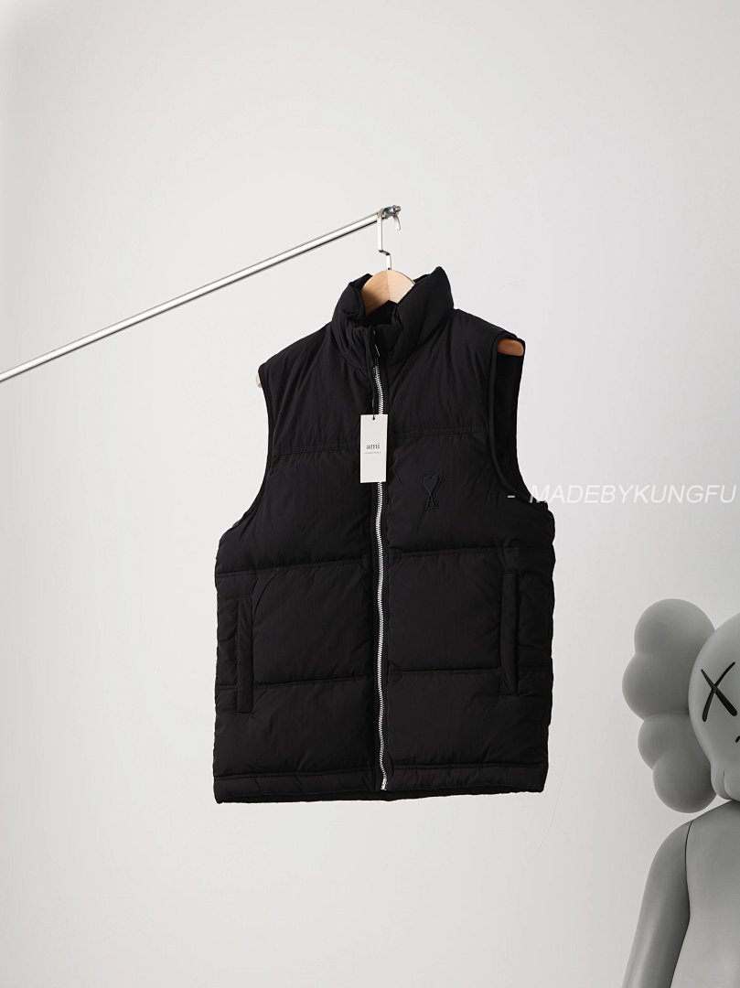 【A+ Item ID 8362 AM1PARIS-Am1- Down Vest (Heart Embossed Badge Available In Bla) - Image 4